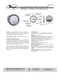 Thumbnail of document Manual - 4000 Capsuhelic Differential Pressure Gage